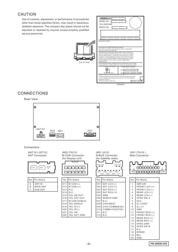 Сервисная инструкция Clarion PN-3005DD, DE