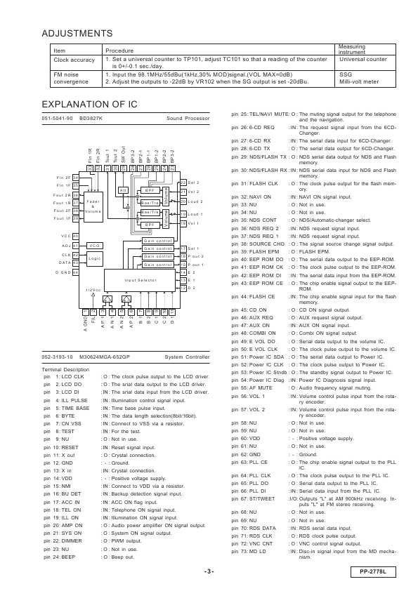 Сервисная инструкция Clarion PP-2778LA