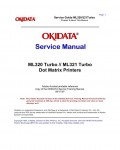 Сервисная инструкция Okidata ML-320TURBO, ML-321TURBO