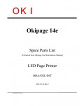 Сервисная инструкция Okidata OKIPAGE-14E, PARTS