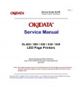 Сервисная инструкция Okidata OL-400, OL-800, OL-820, OL-830, OL-840