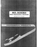 Сервисная инструкция OTARI MX-5050-BII
