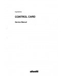 Сервисная инструкция Olivetti CONTROL CARD