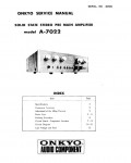 Сервисная инструкция Onkyo A-7022