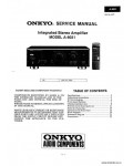 Сервисная инструкция ONKYO A-8031