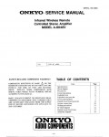 Сервисная инструкция Onkyo A-8048V