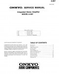 Сервисная инструкция Onkyo A-807