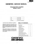 Сервисная инструкция Onkyo A-8170