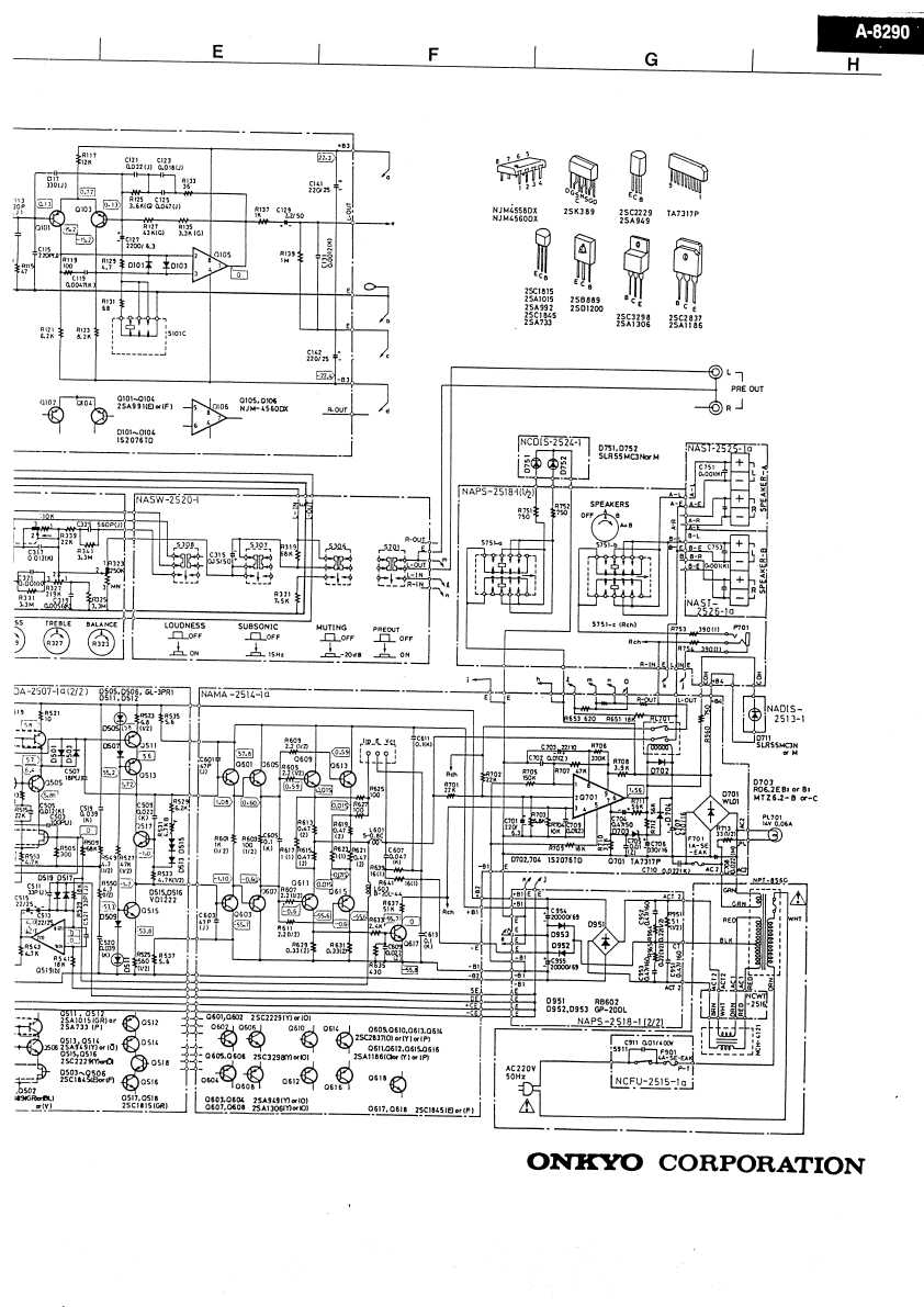 Сервисная инструкция Onkyo A-8290 (schematic)