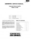 Сервисная инструкция Onkyo A-8700