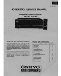 Сервисная инструкция Onkyo A-8780