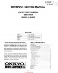 Сервисная инструкция Onkyo A-SV640