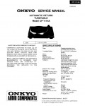 Сервисная инструкция Onkyo CP-1114A
