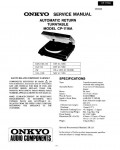 Сервисная инструкция Onkyo CP-1116A