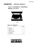 Сервисная инструкция Onkyo CP1011F