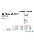 Сервисная инструкция ONKYO CS-N575, N575D, REV1