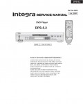 Сервисная инструкция Onkyo DPS-5.2 Integra