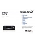 Сервисная инструкция ONKYO DRX-2, INTEGRA