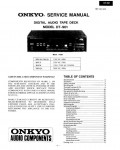 Сервисная инструкция Onkyo DT-901