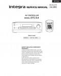 Сервисная инструкция Onkyo DTC-9.4 Integra