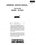 Сервисная инструкция Onkyo DV-S501