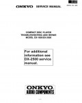 Сервисная инструкция Onkyo DX-1500, DX-2500