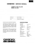Сервисная инструкция Onkyo DX-300