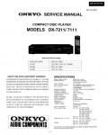 Сервисная инструкция Onkyo DX-7211, DX-7111