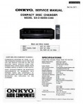 Сервисная инструкция Onkyo DX-C140, DX-C340