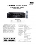 Сервисная инструкция Onkyo DX-C730