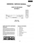 Сервисная инструкция Onkyo DX-RD511