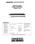 Сервисная инструкция Onkyo E-30
