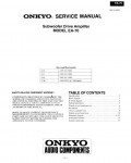 Сервисная инструкция Onkyo EA-70