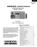 Сервисная инструкция Onkyo FR-155