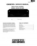 Сервисная инструкция Onkyo M-5000, M-5200