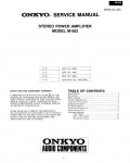 Сервисная инструкция Onkyo M-502