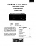 Сервисная инструкция Onkyo M-5030