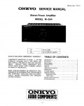 Сервисная инструкция Onkyo M-504