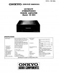 Сервисная инструкция Onkyo M-505