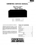 Сервисная инструкция Onkyo M-5099