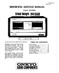 Сервисная инструкция Onkyo M-510