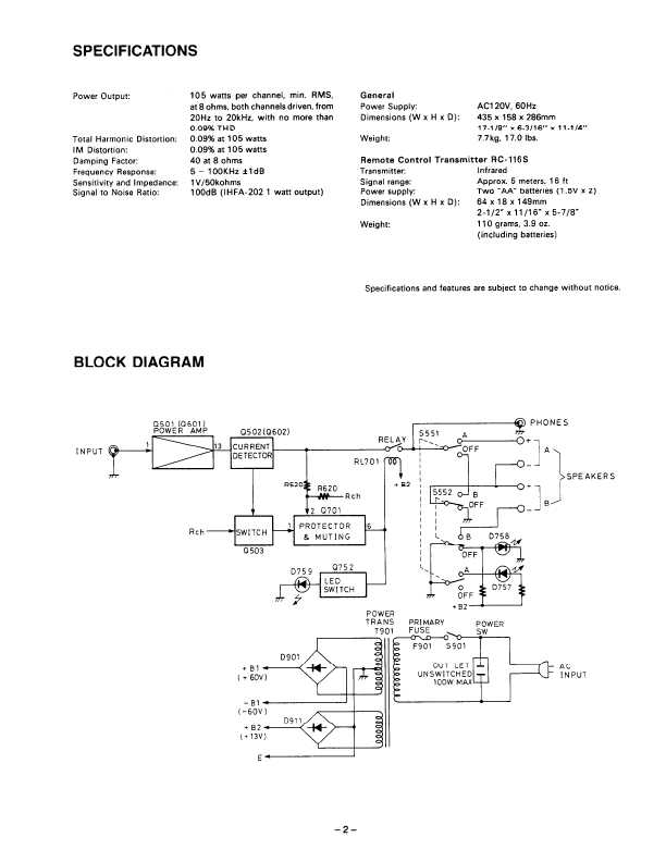 Сервисная инструкция Onkyo M-5140P