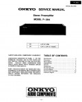 Сервисная инструкция Onkyo P-304