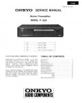 Сервисная инструкция Onkyo P-308