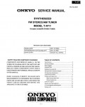 Сервисная инструкция Onkyo T-4711