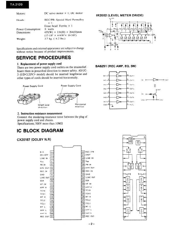 Сервисная инструкция Onkyo TA-2120