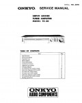 Сервисная инструкция Onkyo TX-20
