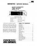 Сервисная инструкция Onkyo TX-27