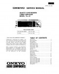 Сервисная инструкция Onkyo TX-37