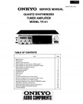 Сервисная инструкция Onkyo TX-51